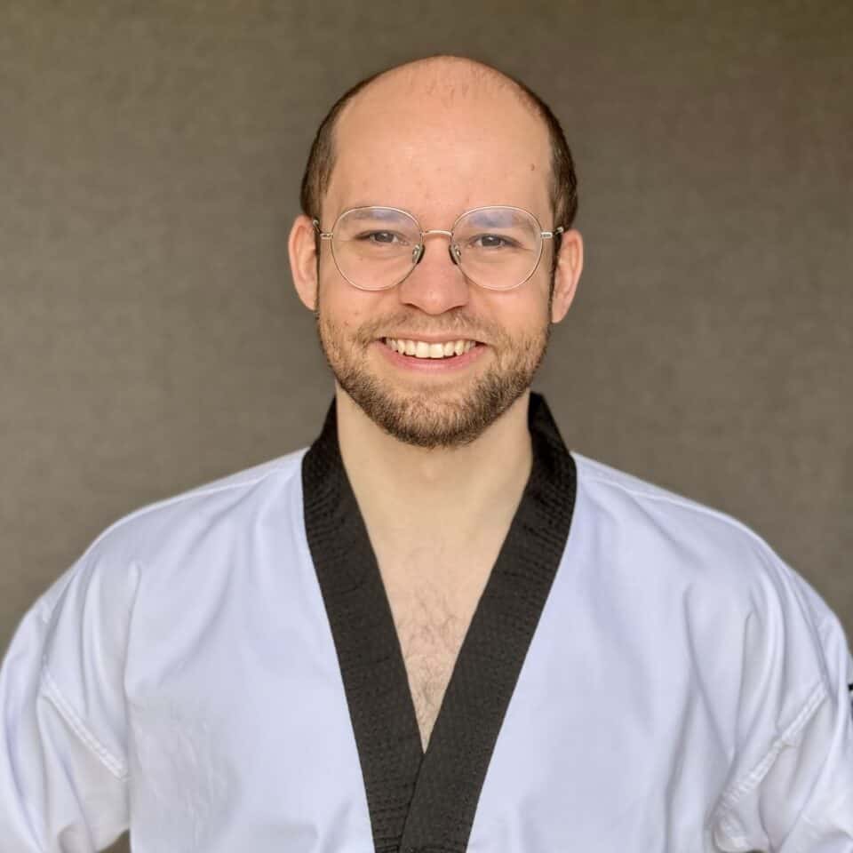 Portrait von Sebastian Seibold im Dobok